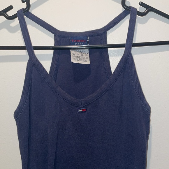 Navy Blue Tommy Hilfiger Tank Top with a Racer Back - Picture 2 of 6
